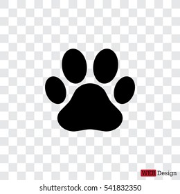 Paw Print icon. Vector - Shutterstock ID 541832350