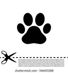 Paw Print icon. Vector