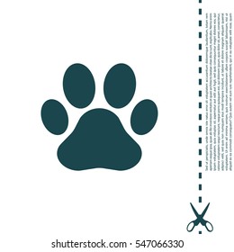Paw Print icon. Vector