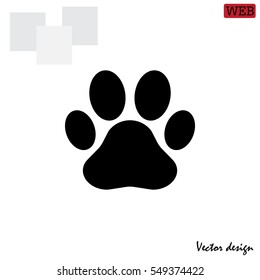 Paw Print Icon. Vector