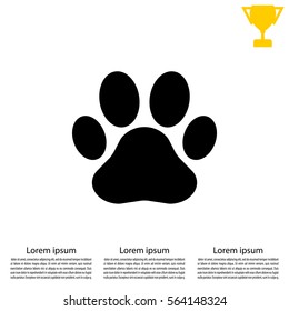 Paw Print icon. Vector