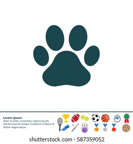Paw Print icon. Vector