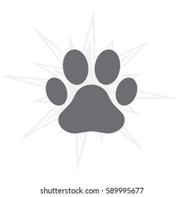 Paw Print icon. Vector