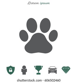 Paw Print icon. Vector