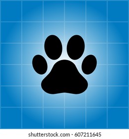 Paw Print icon. Vector