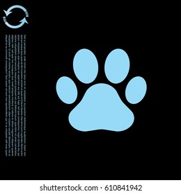Paw Print icon. Vector