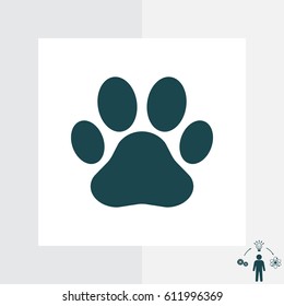 Paw Print icon. Vector