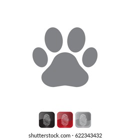 Paw Print icon. Vector