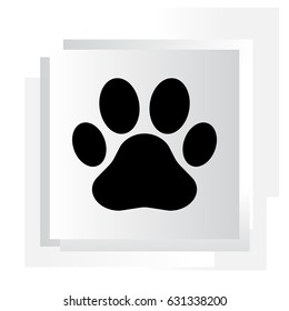 Paw Print icon. Vector
