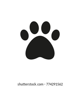 Paw Print Icon. Vector