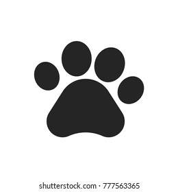 Paw print icon vector