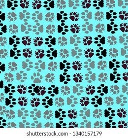Paw Print icon. Vector blackground