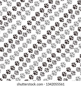 Paw Print icon. Vector blackground
