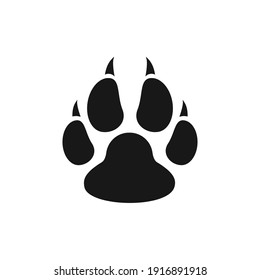 paw print icon vector design illustration