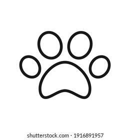 Paw Print Icon Vector Design Illustration