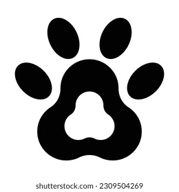 Pfotendrucksymbol, Pfotenvektor, Druckgrafik