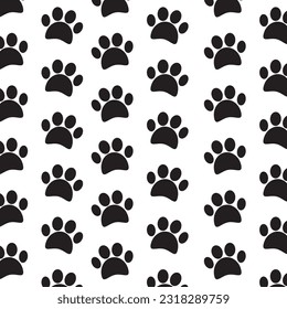 paw print icon vector illustration logo deisgn