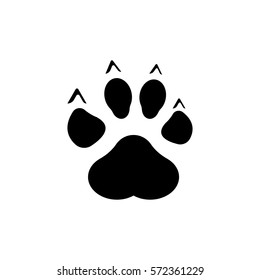 Paw Print icon vector illustration.