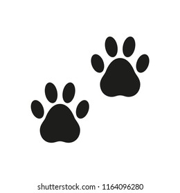 paw print icon vector logo template