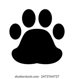 Paw Print Icon Vector Symbol Design Illustration