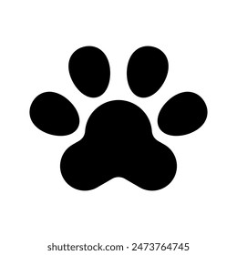 Paw Print Icon Vector Symbol Design Illustration