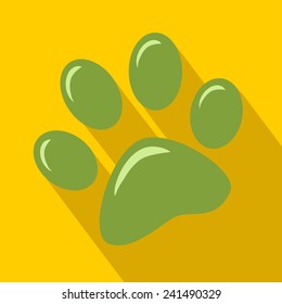 Paw Print Icon.Modern Flat Design Vector Illustration