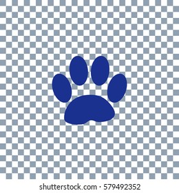 Paw Print on transparent background