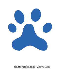 paw print path. vector illustration
