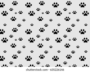 Paw print pattern 