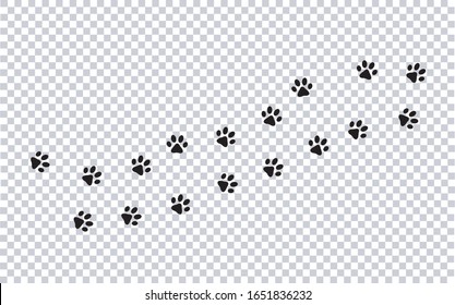 Paw Prints Transparent Background Images, Stock Photos & | Shutterstock