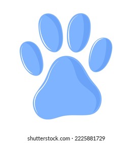 paw print pet icon isolated