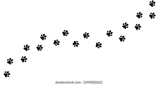 Paw print pets waling icon background