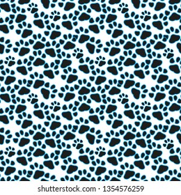 Paw print seamless.
