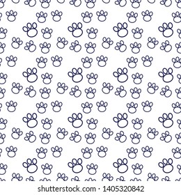 Paw print seamless ühite background
.