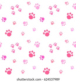 4,839 Pink paw prints pattern Images, Stock Photos & Vectors | Shutterstock