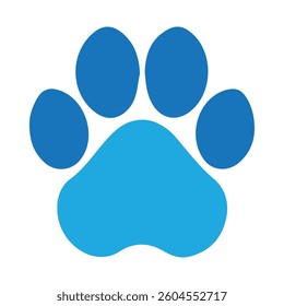Paw print sign and symbol. Footprint pet. Paw prints. Vector illustration eps 10