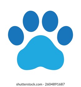 Paw print sign and symbol. Pet paw icon. Vector illustration eps 10
