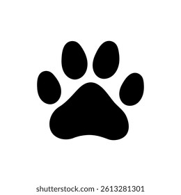Paw Print Silhouette Paw print simple icons
