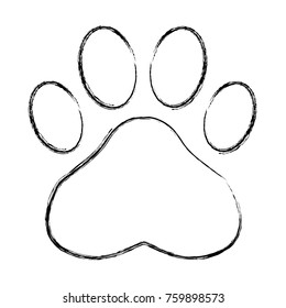 Paw print symbol