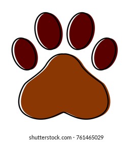 Paw print symbol