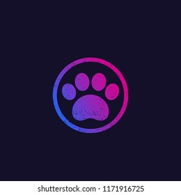 paw print, vector