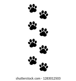 Paw Print Vector Stock Vector (Royalty Free) 1283012503