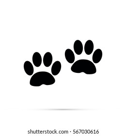 Paw print vector