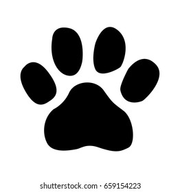 Paw print vector