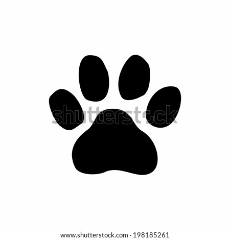 Paw Print Vector Stock Vector (Royalty Free) 198185261 - Shutterstock