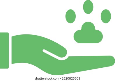 Paw Print vector icon. Can be used for printing, mobile and web applications.
