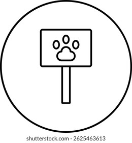 Paw Ícone de vetor Print. Pode ser usado para impressão, aplicativos móveis e da Web.