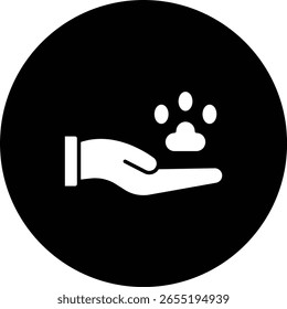 Paw Ícone de vetor Print. Pode ser usado para impressão, aplicativos móveis e da Web.