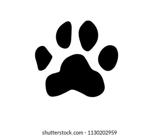 Paw Print. Vector Illustration.