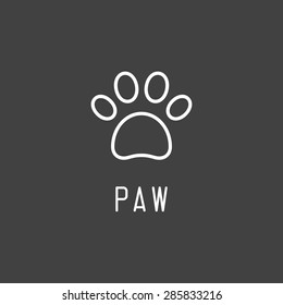 Paw Print. Vector illustration